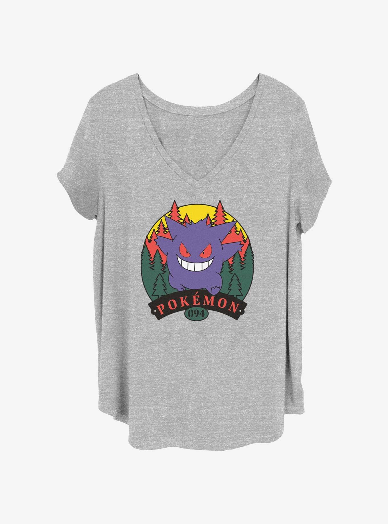 Pokemon Forest Attack Girls T-Shirt Plus Size, HEATHER GR, hi-res