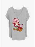 Strawberry Shortcake Custard Basket Girls T-Shirt Plus Size, HEATHER GR, hi-res