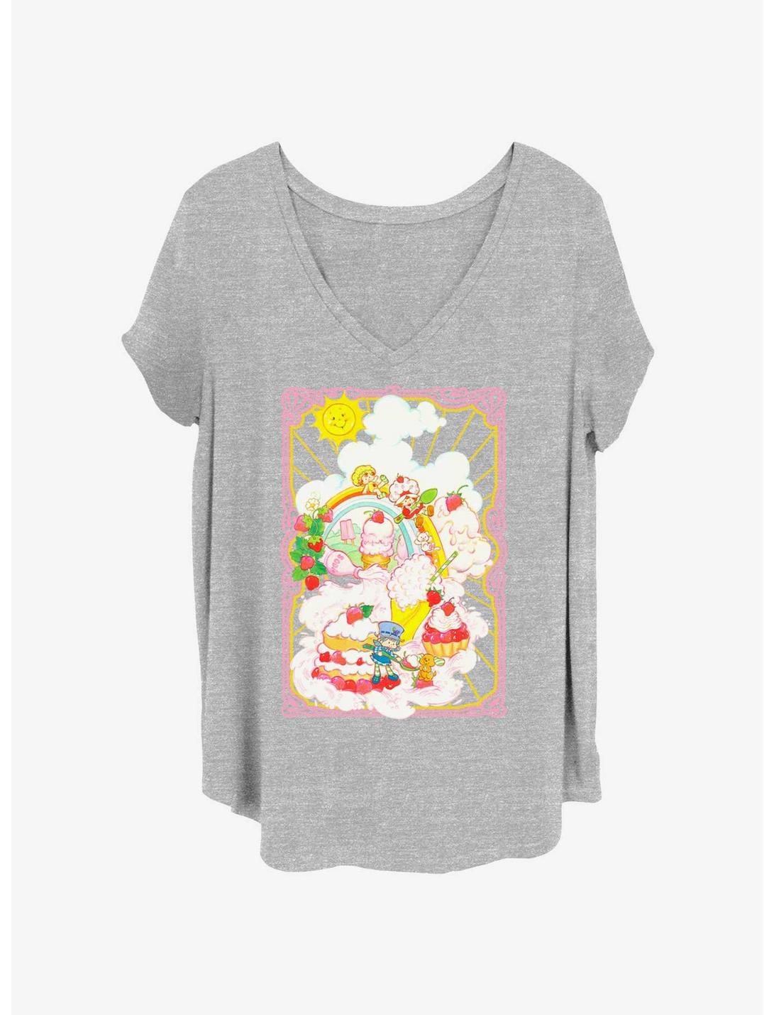 Strawberry Shortcake Strawberry Adventure Girls T-Shirt Plus Size, HEATHER GR, hi-res