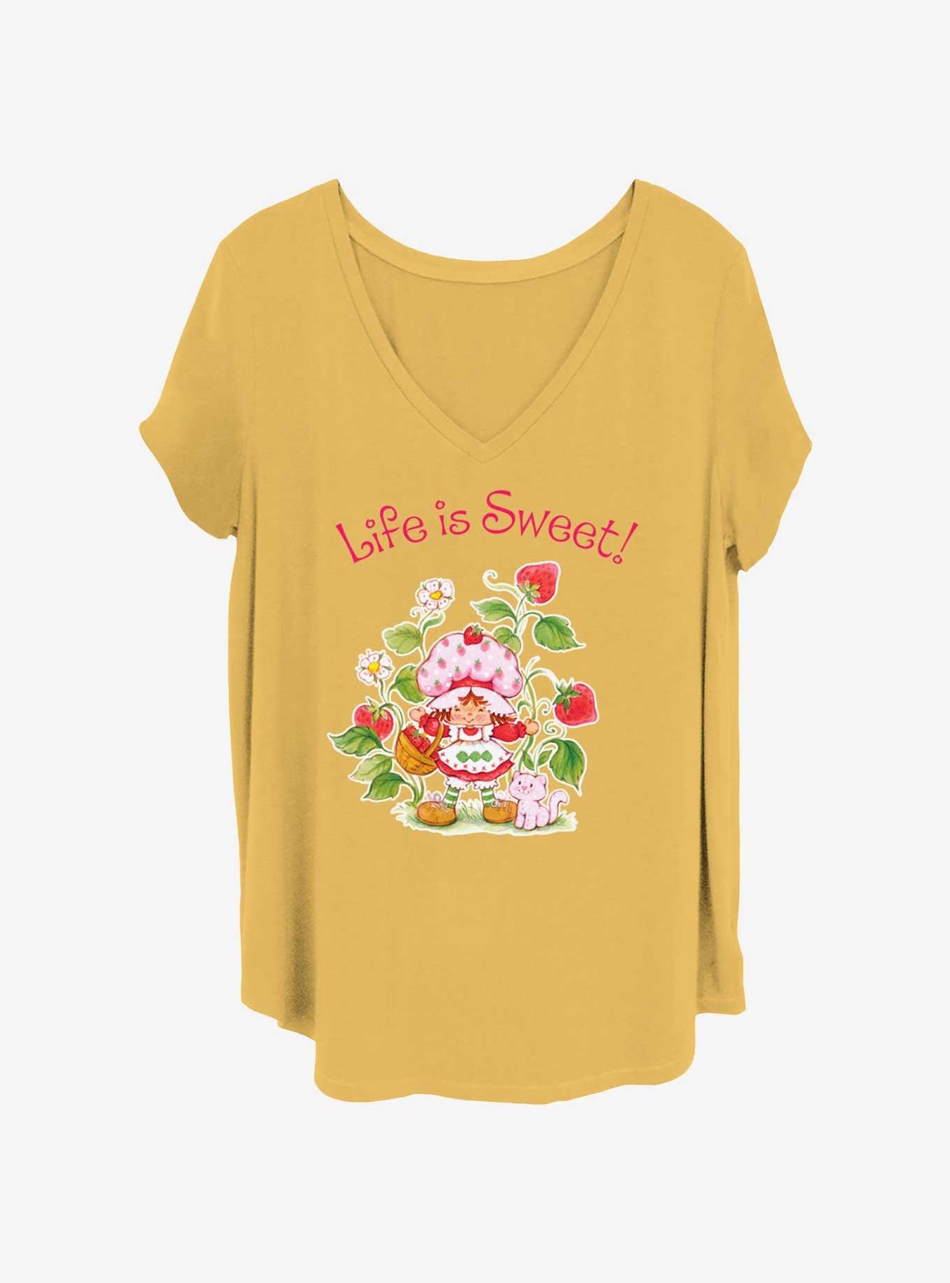 Strawberry Shortcake Life Is Sweet Girls T-Shirt Plus Size, OCHRE, hi-res