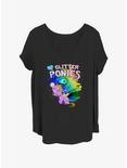 Sally Face Glitter Ponies Girls T-Shirt Plus Size, BLACK, hi-res
