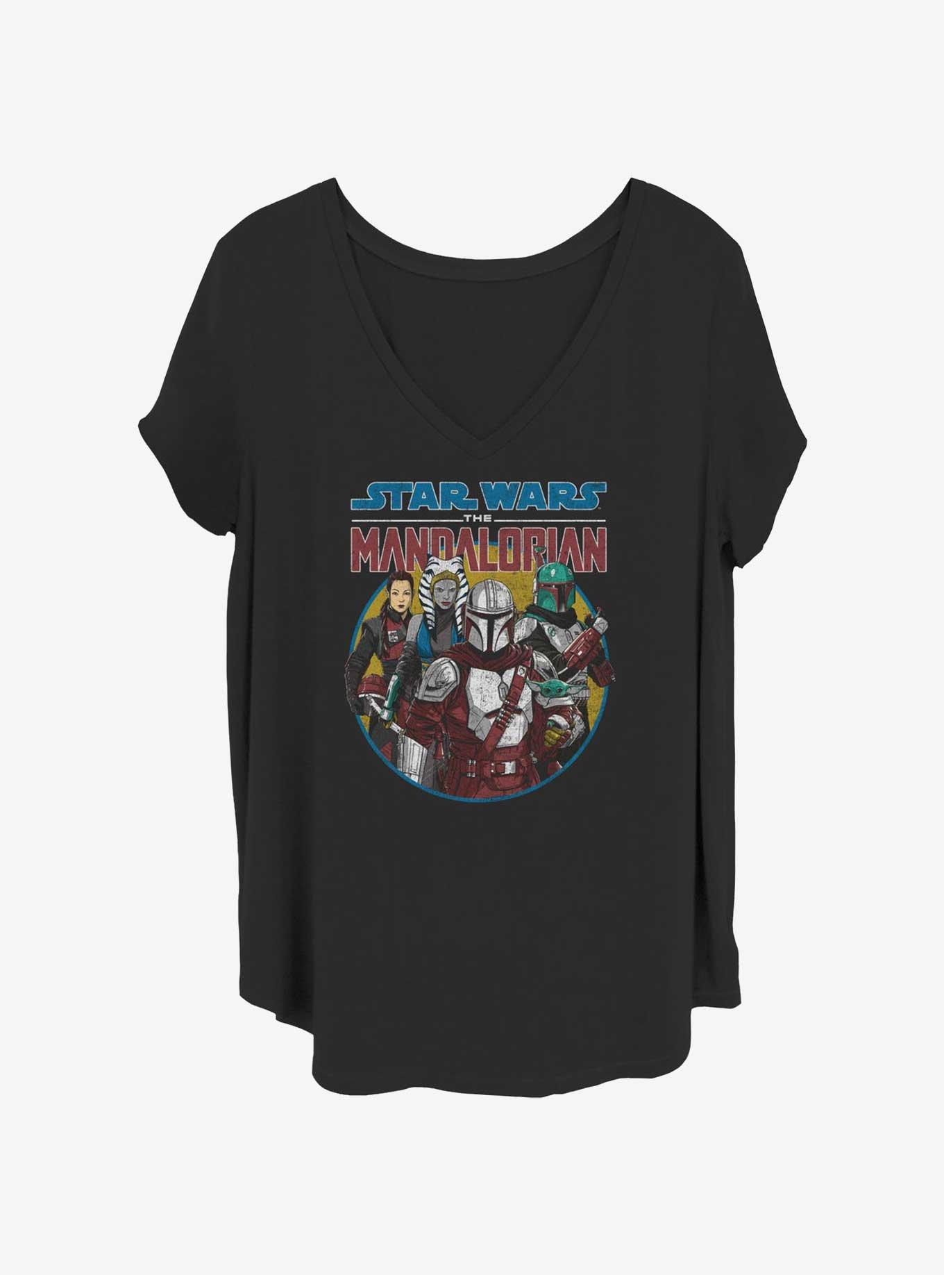Star Wars The Mandalorian Group Girls T-Shirt Plus Size, , hi-res