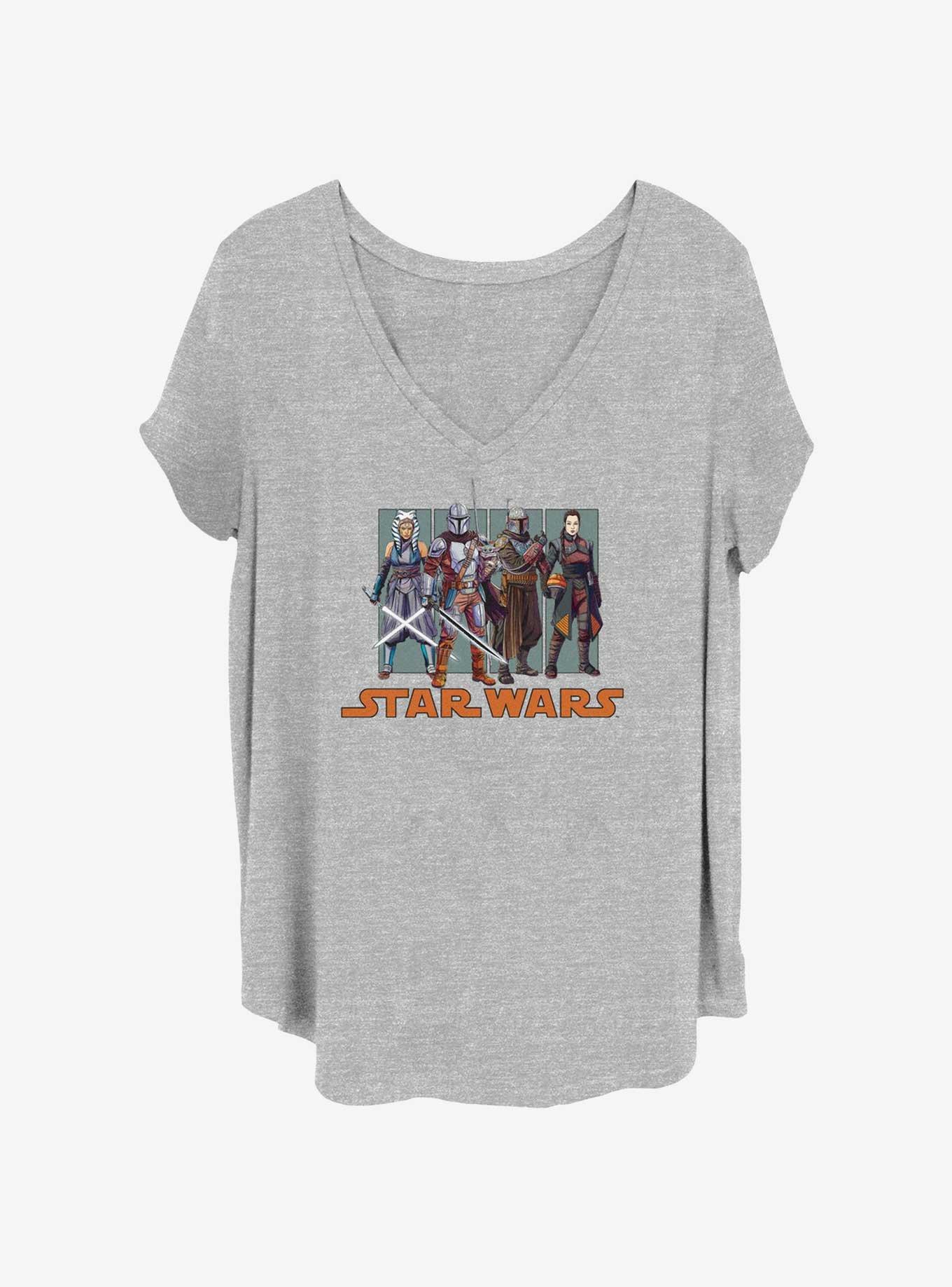 Star Wars The Mandalorian Starters Girls T-Shirt Plus Size, HEATHER GR, hi-res