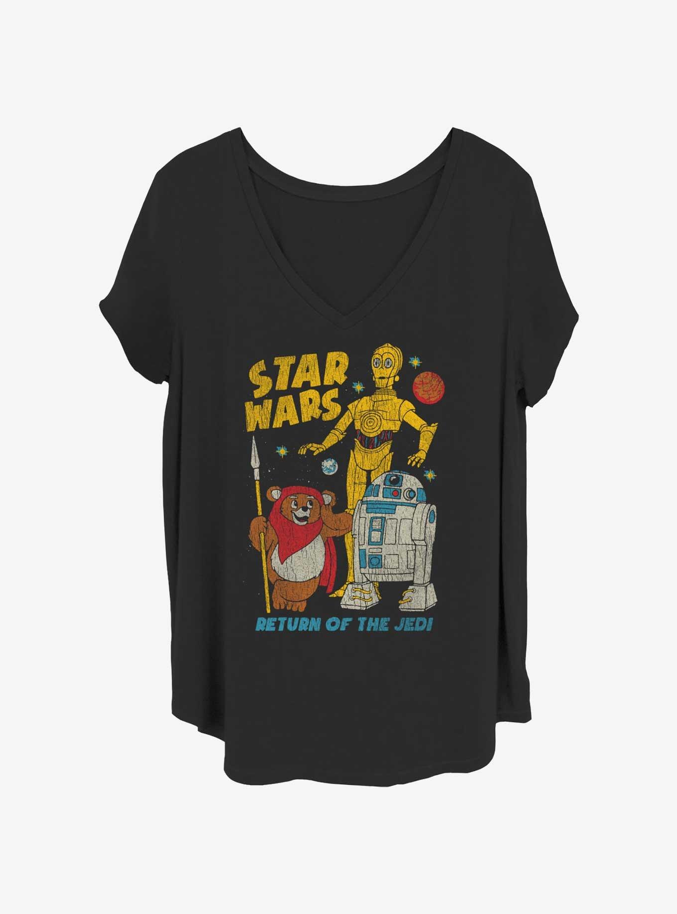 Star Wars Walk The Ewok Girls T-Shirt Plus Size, BLACK, hi-res