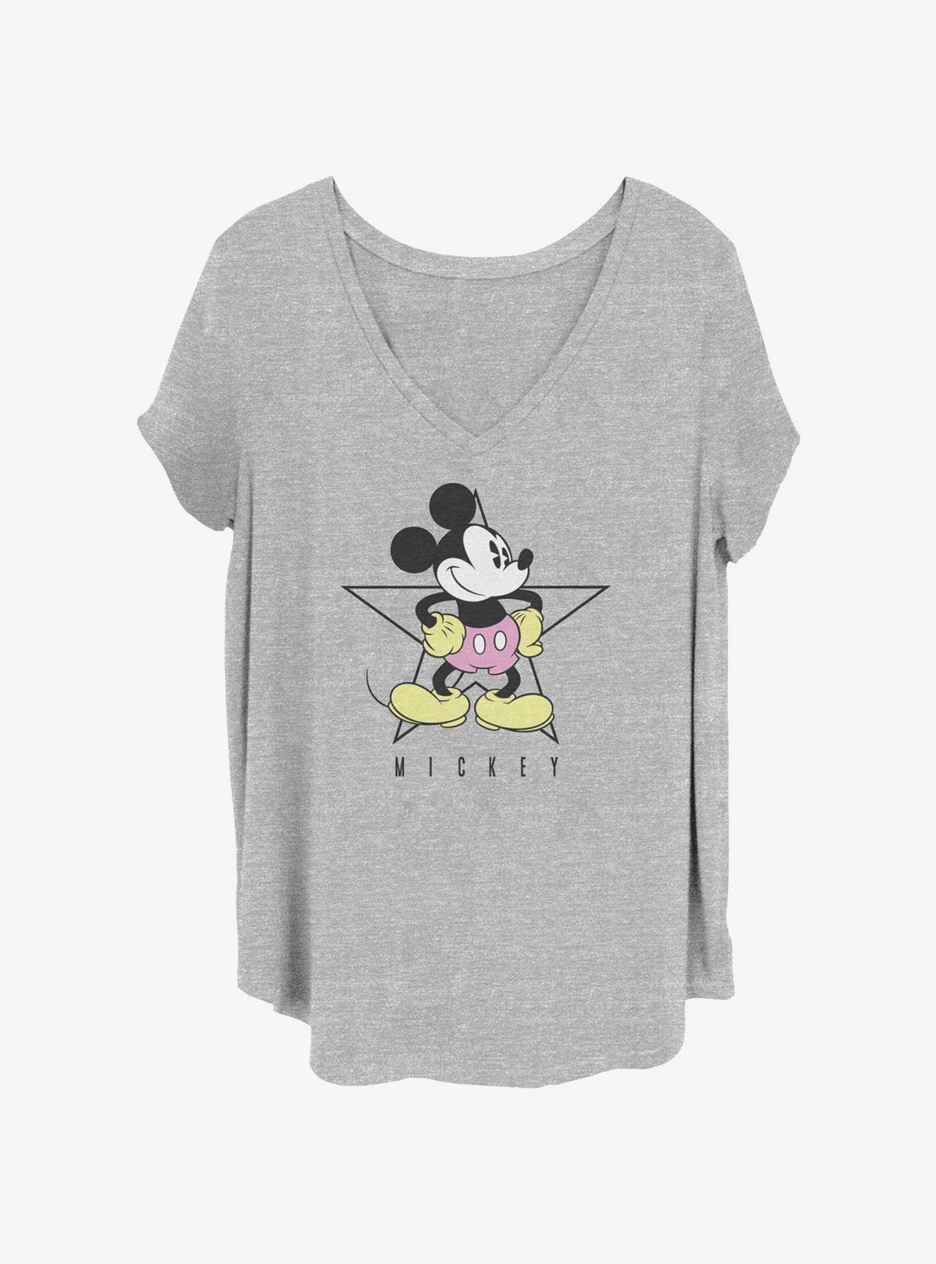 Disney Mickey Mouse Star Pose Girls T-Shirt Plus Size