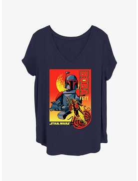 Star Wars Boba Fett Double Shot Girls T-Shirt Plus Size, , hi-res
