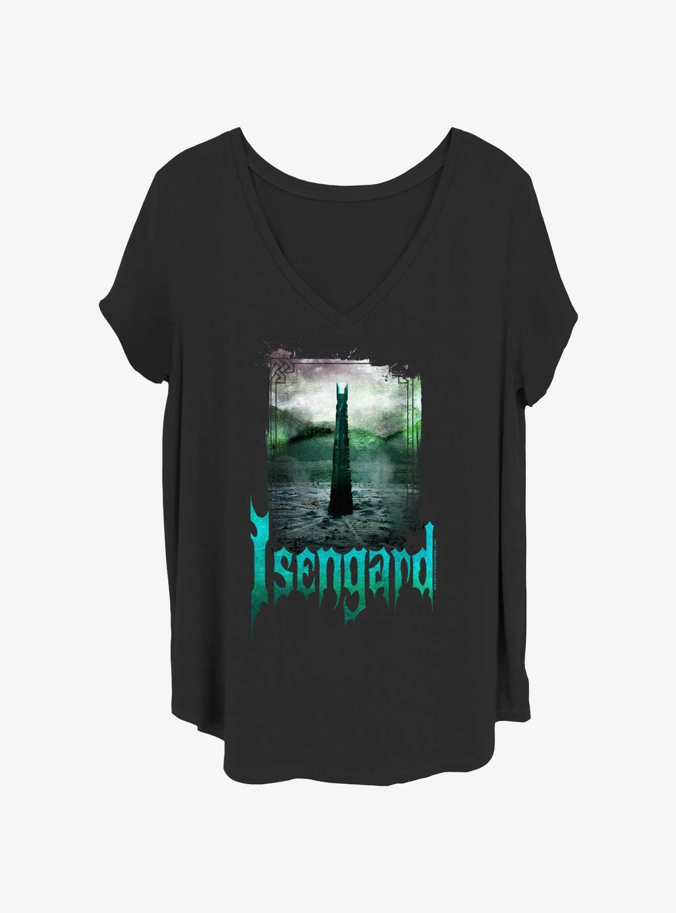 The Lord of the Rings Desination Isengard Girls T-Shirt Plus Size, BLACK, hi-res