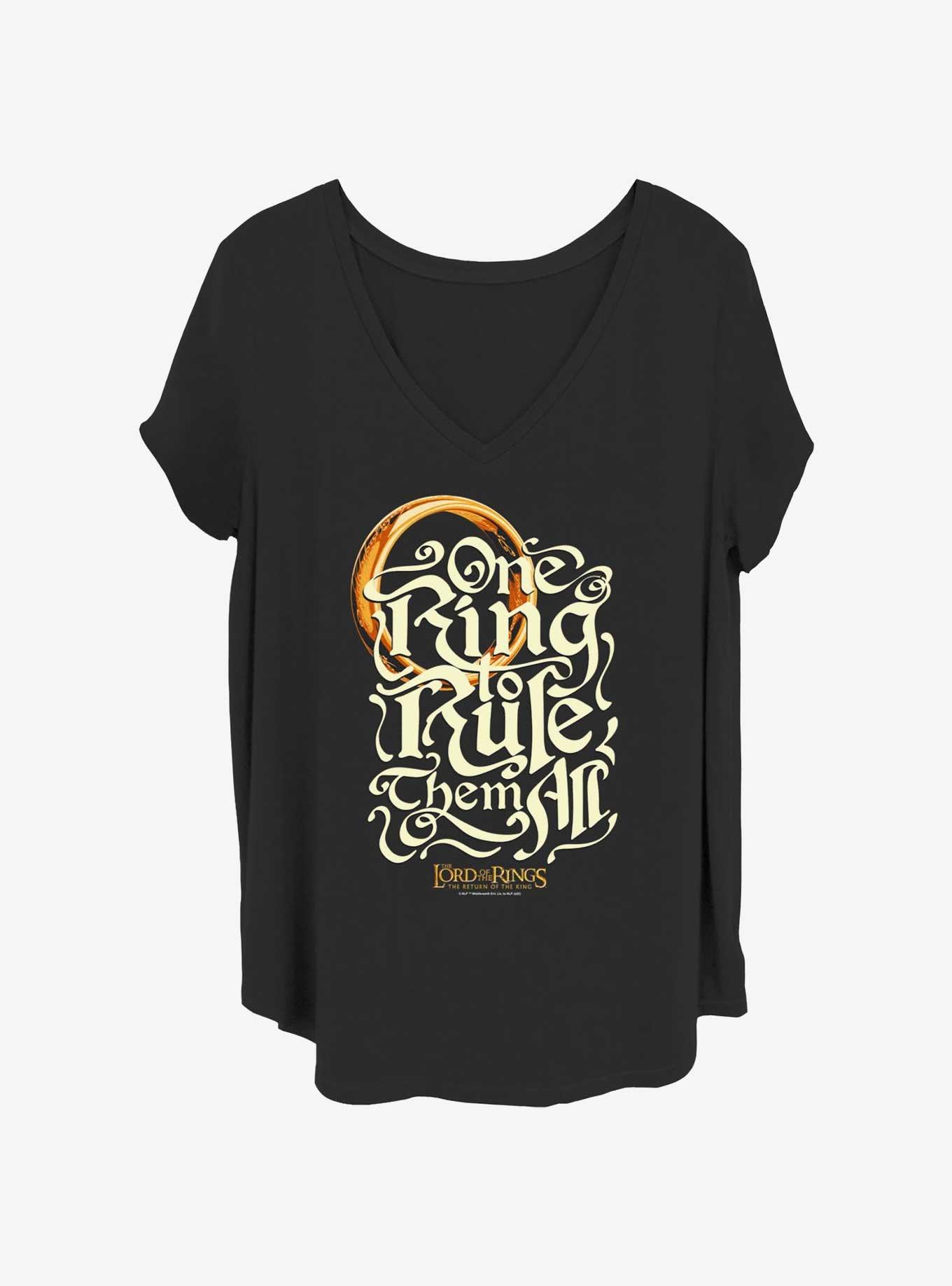 The Lord of the Rings One Ring Rules Girls T-Shirt Plus Size