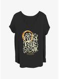 The Lord of the Rings One Ring Rules Girls T-Shirt Plus Size, BLACK, hi-res