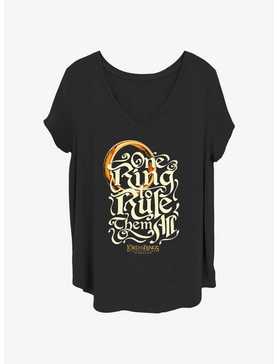 The Lord of the Rings One Ring Rules Girls T-Shirt Plus Size, , hi-res