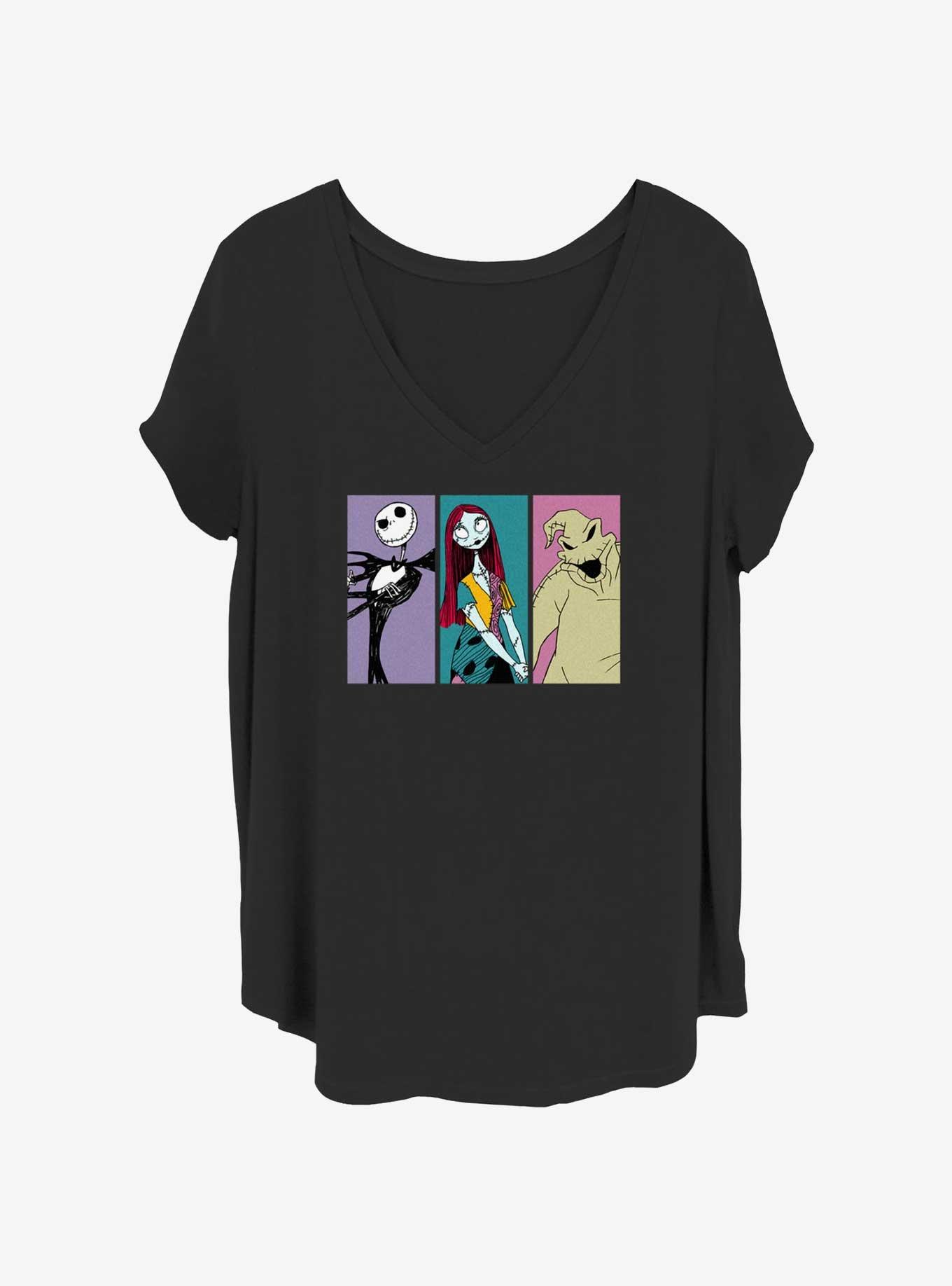 The Nightmare Before Christmas Jack, Sally & Oogie Boxes Girls T-Shirt Plus Size