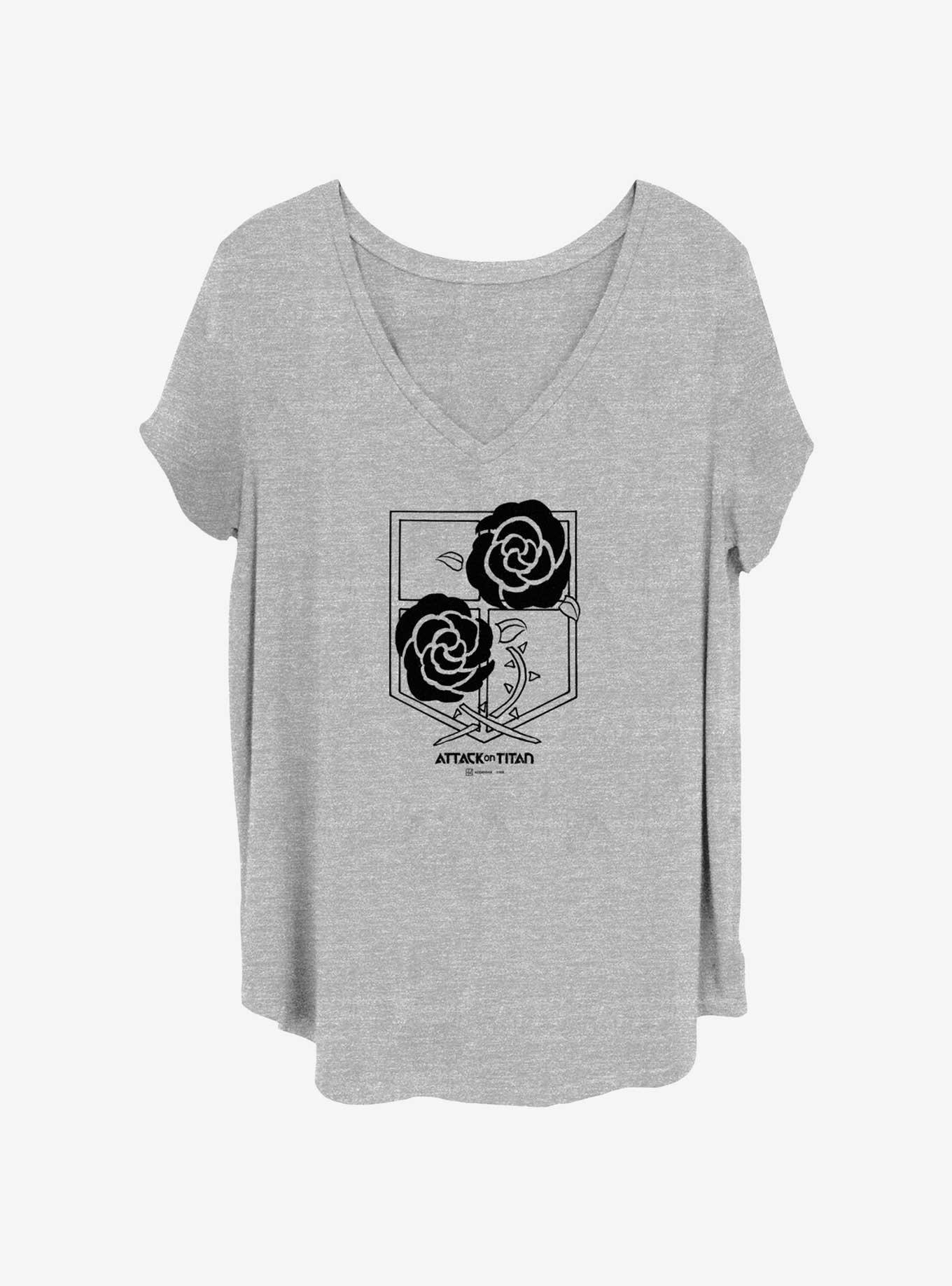 Attack on Titan Garrison Regiment Logo Girls T-Shirt Plus Size, , hi-res