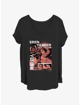 Attack on Titan Eren Yeager Collage Girls T-Shirt Plus Size, , hi-res