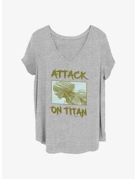 Attack on Titan Female Titan Panel Girls T-Shirt Plus Size, , hi-res