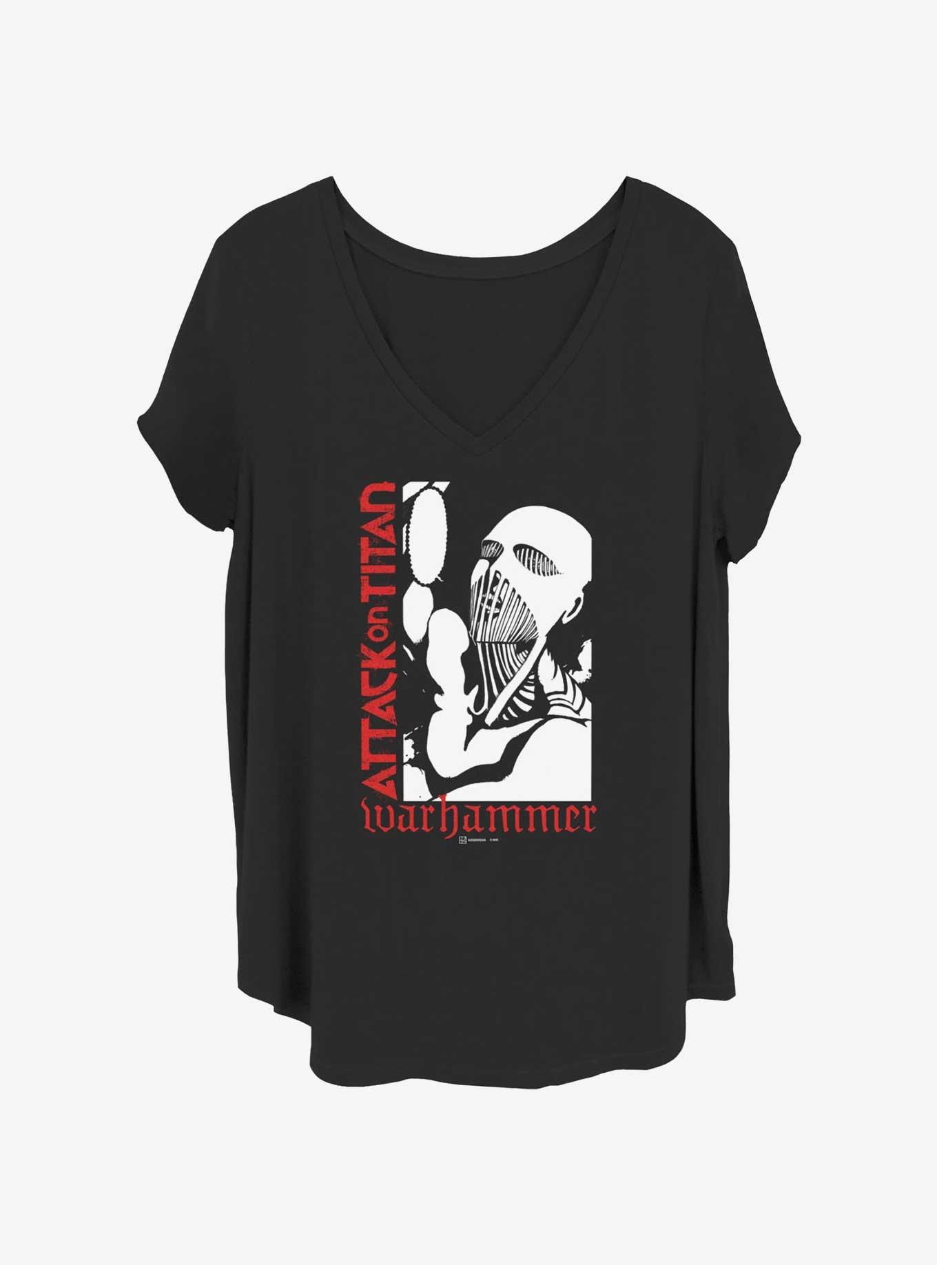 Attack on Titan Big Warhammer Girls T-Shirt Plus Size