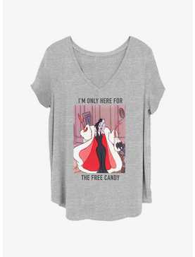 Disney 101 Dalmatians Cruella Only Here For Free Candy Girls T-Shirt Plus Size, , hi-res