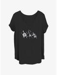 Disney The Haunted Mansion Hitchhiking Ghouls Girls T-Shirt Plus Size, BLACK, hi-res