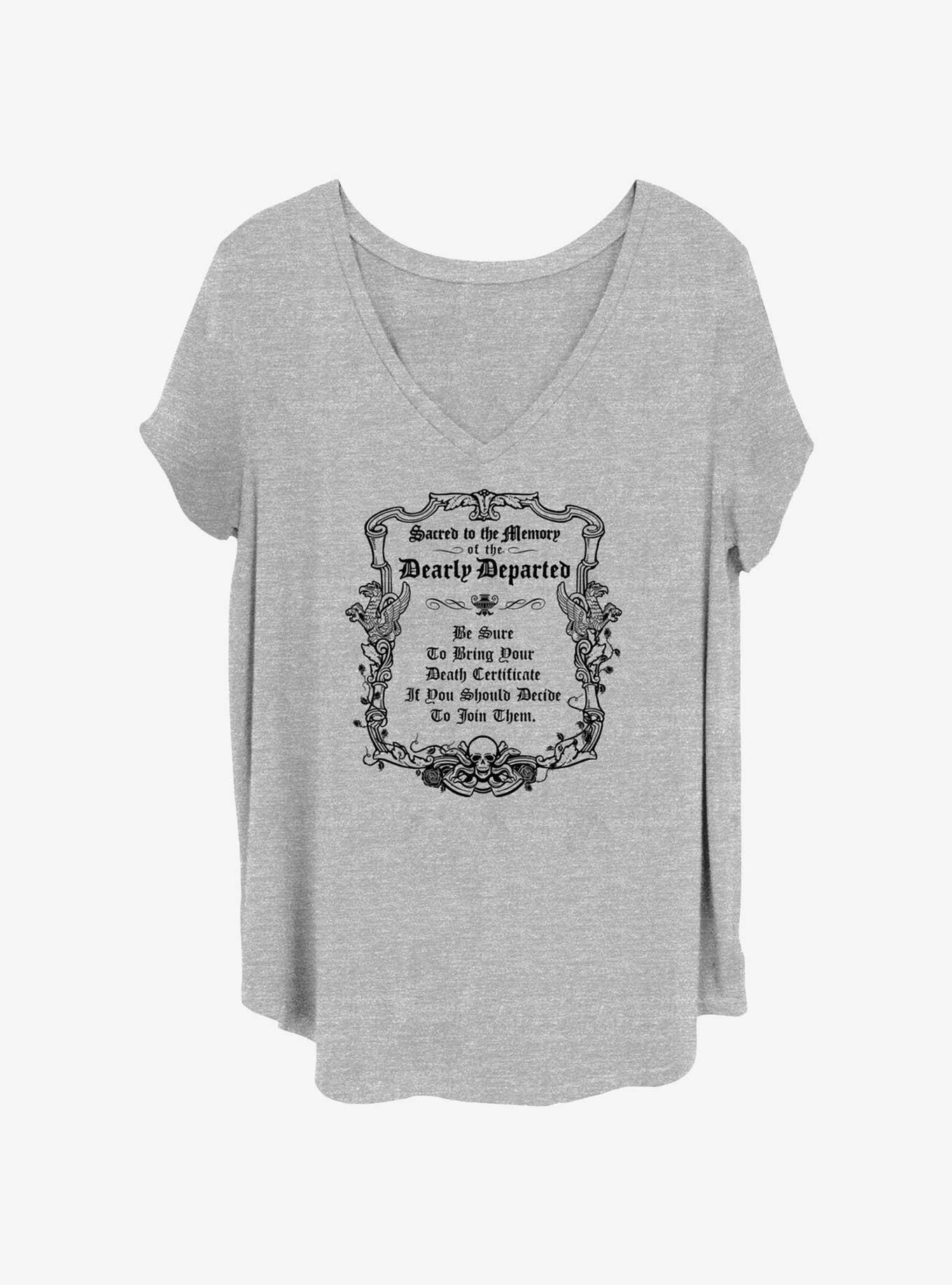 Disney The Haunted Mansion Tombstone Back Girls T-Shirt Plus Size, , hi-res