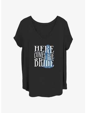 Disney The Haunted Mansion Here Comes The Ghost Bride Girls T-Shirt Plus Size, , hi-res