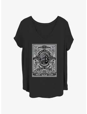Disney The Haunted Mansion Welcome Foolish Mortals Poster Girls T-Shirt Plus Size, , hi-res