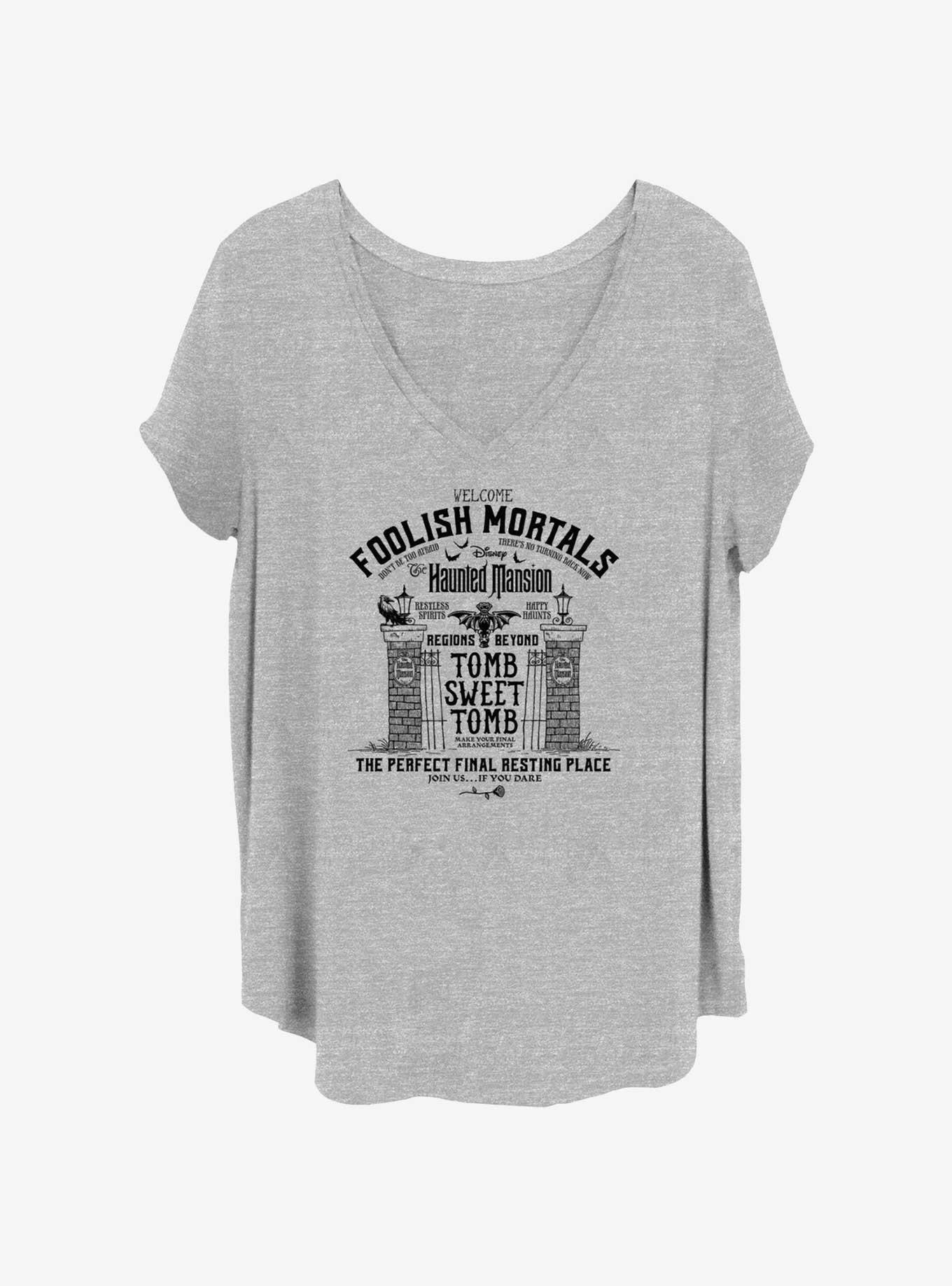 Disney The Haunted Mansion Tomb Sweet Tomb Girls T-Shirt Plus Size, HEATHER GR, hi-res