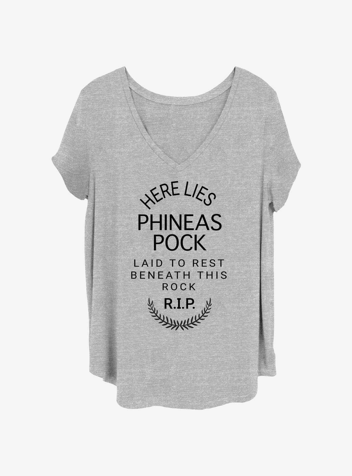 Disney The Haunted Mansion Here Lies Phineas Pock Girls T-Shirt Plus