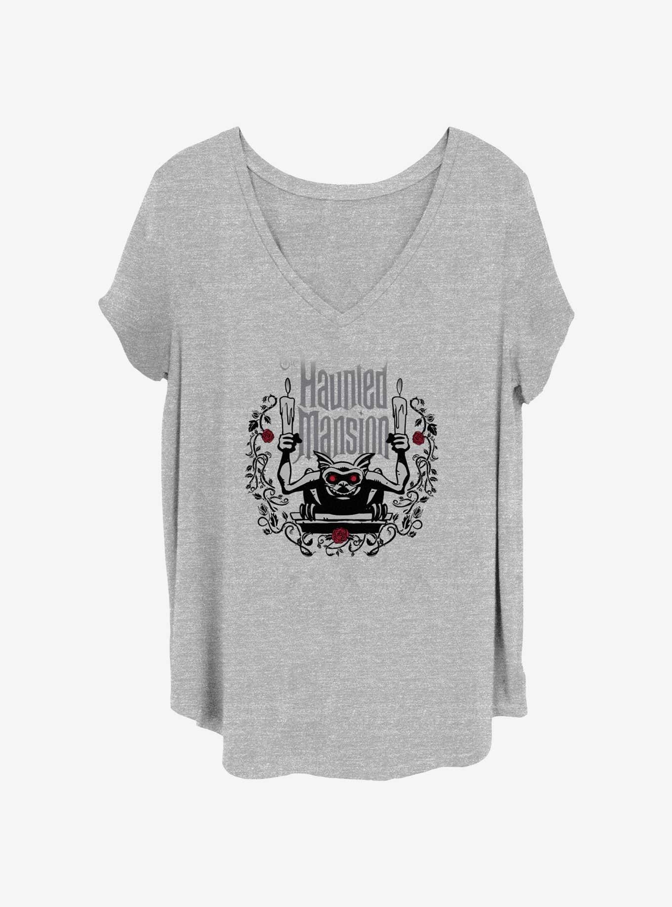 Disney The Haunted Mansion Gargoyle With Candles Girls T-Shirt Plus Size