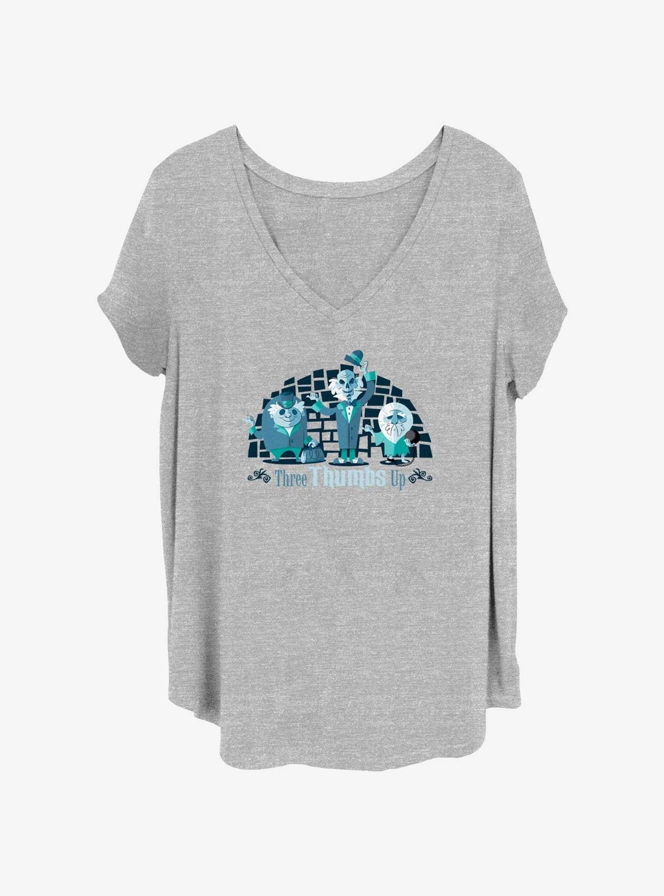 Disney The Haunted Mansion Three Thumbs Up Girls T-Shirt Plus Size, HEATHER GR, hi-res