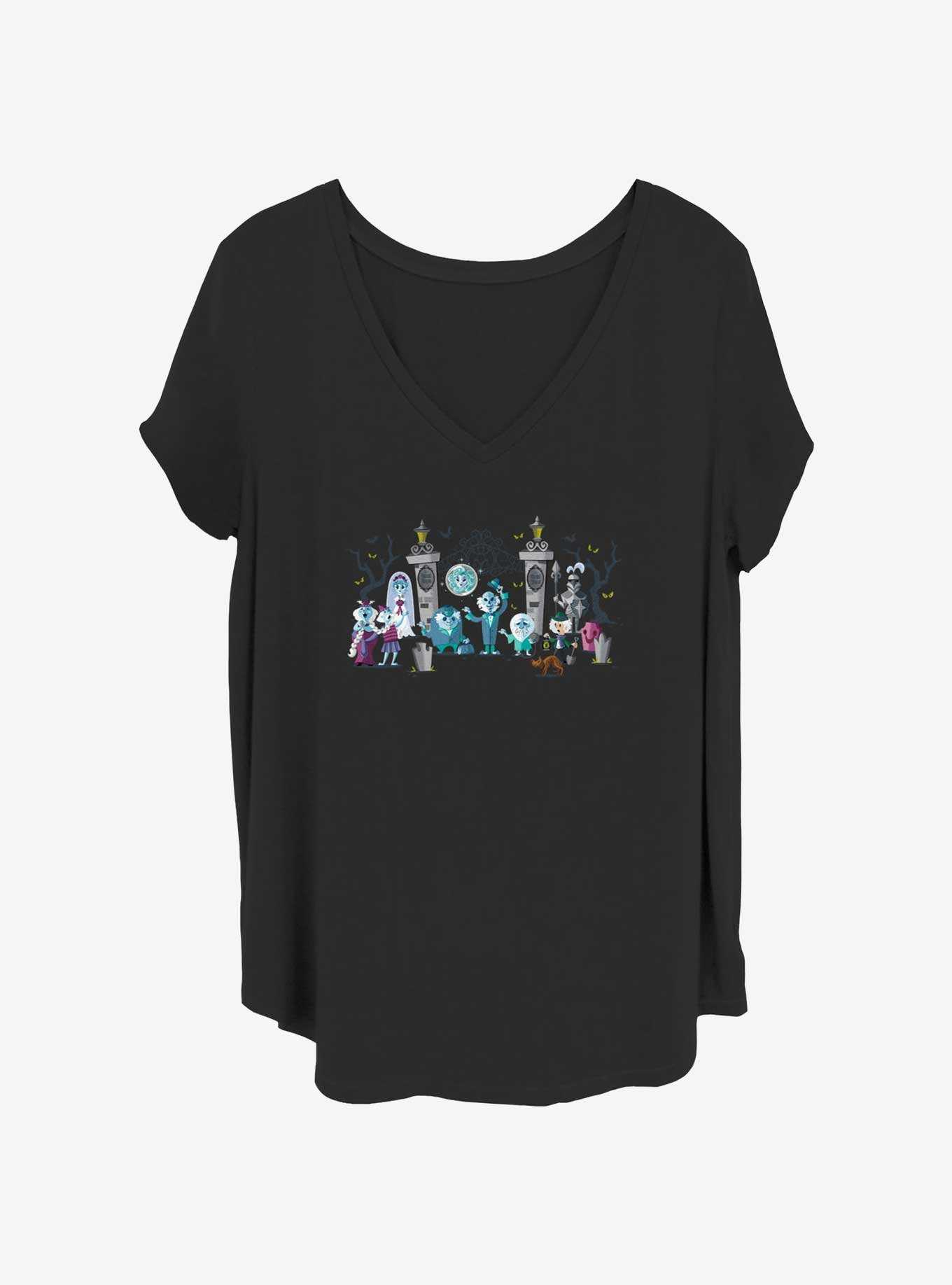 Disney The Haunted Mansion Characters Entrance Mansion Girls T-Shirt Plus Size, , hi-res
