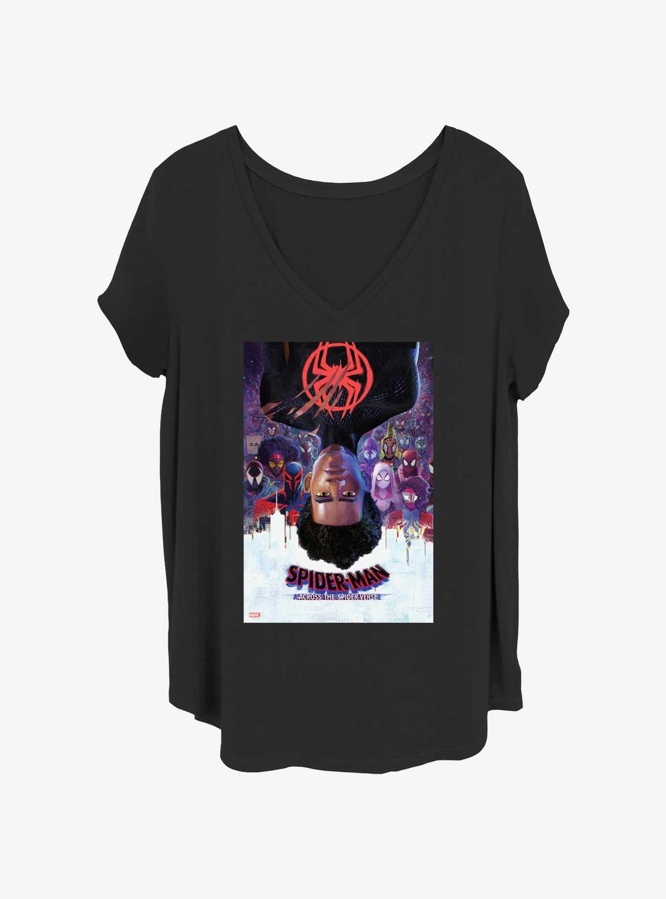 Marvel Spider-Man Across The Spider-Verse Poster Girls T-Shirt Plus