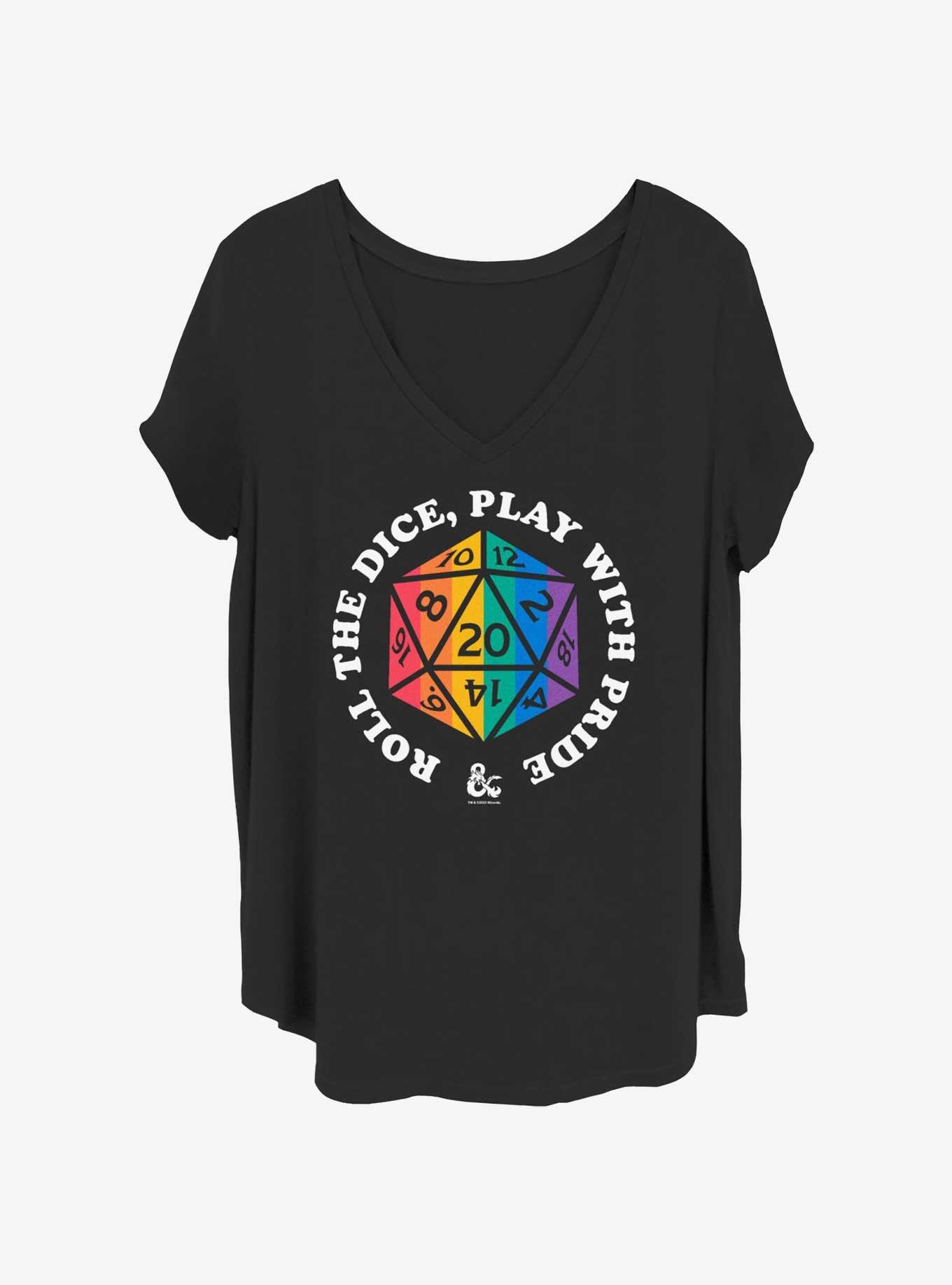 Dungeons & Dragons Roll For Pride Girls T-Shirt Plus