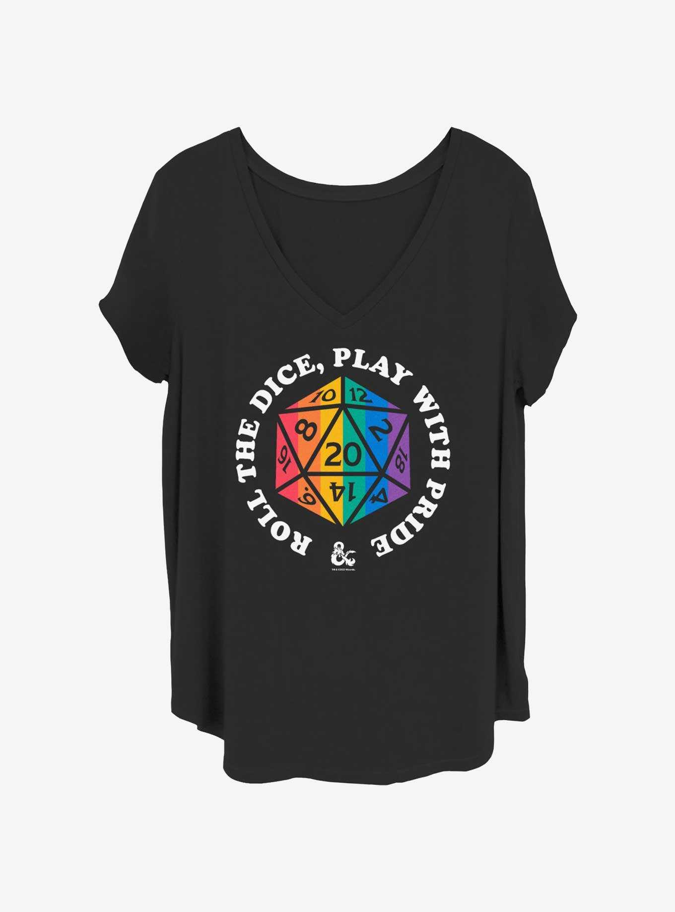 Dungeons & Dragons Roll For Pride Girls T-Shirt Plus Size, , hi-res