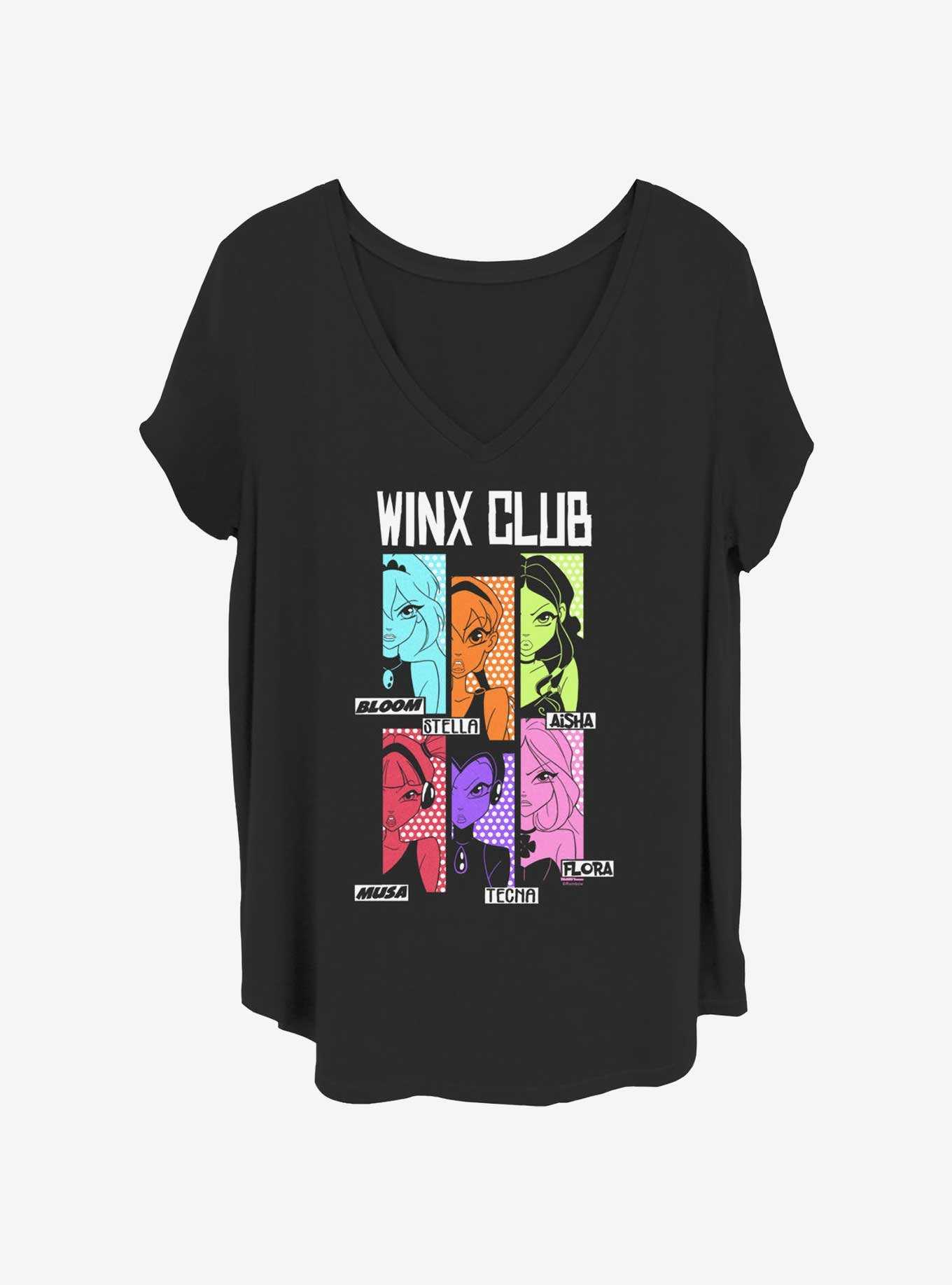 Winx Club Winx Gang Panels Girls T-Shirt Plus Size, , hi-res