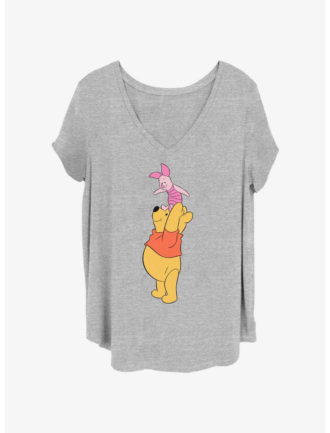 Disney Winnie The Pooh & Piglet True Friends Girls T-Shirt Plus Size, HEATHER GR, hi-res