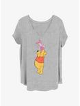 Disney Winnie The Pooh & Piglet True Friends Girls T-Shirt Plus Size, HEATHER GR, hi-res