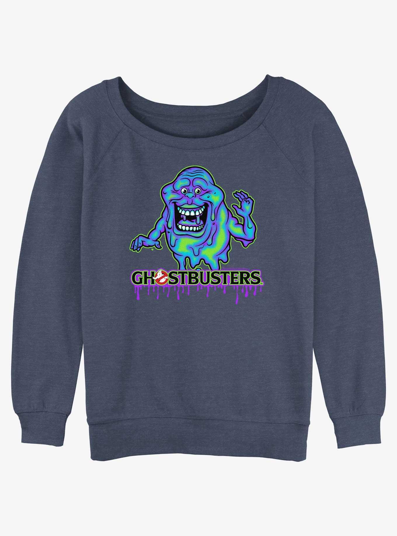Ghostbusters Ghost Slimer Girls Slouchy Sweatshirt, , hi-res