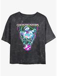 Ghostbusters: Frozen Empire Ghostblasters Girls Mineral Wash Crop T-Shirt, BLACK, hi-res