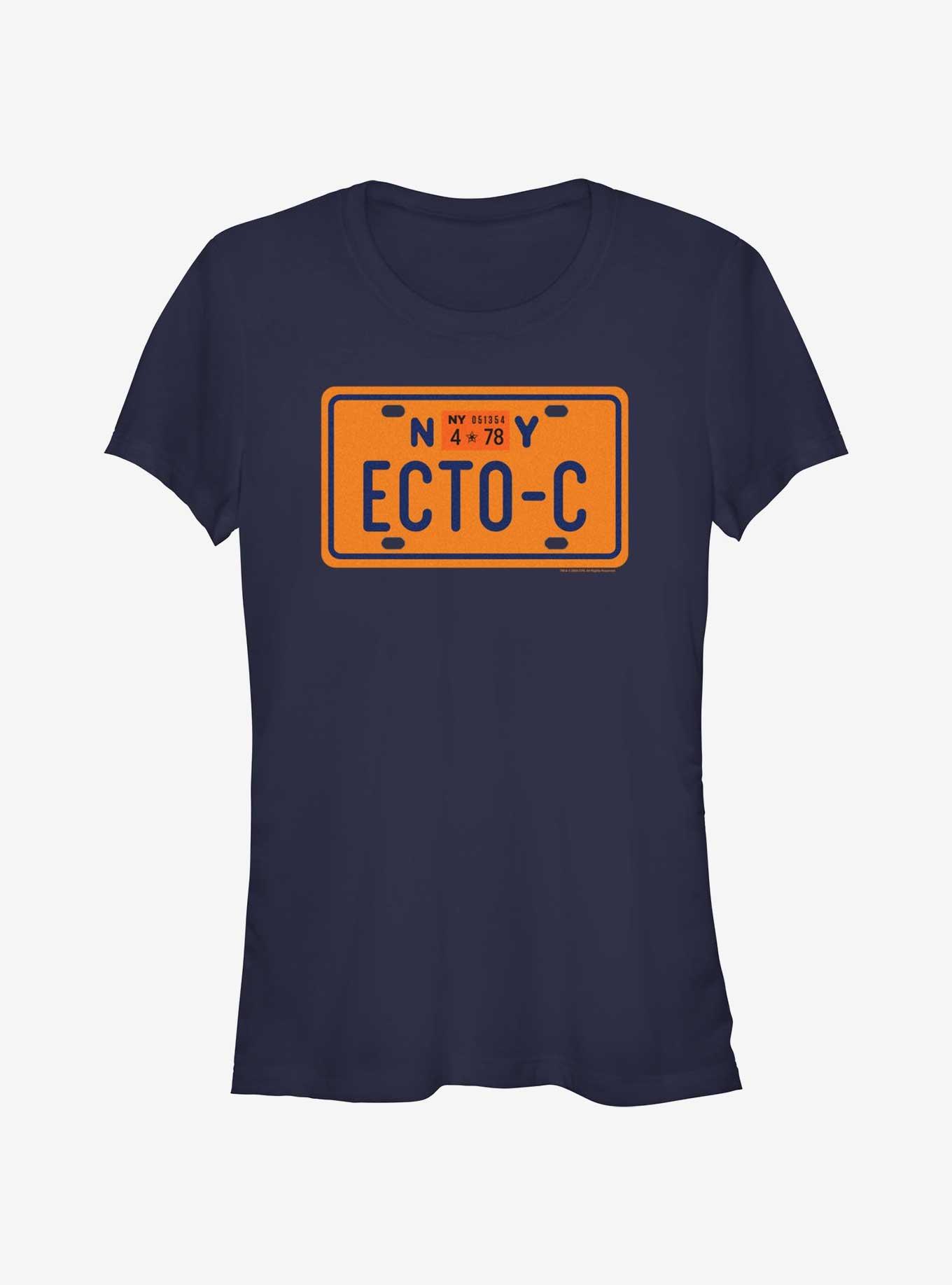 Ghostbusters: Frozen Empire ECTO-C Plates Girls T-Shirt, NAVY, hi-res
