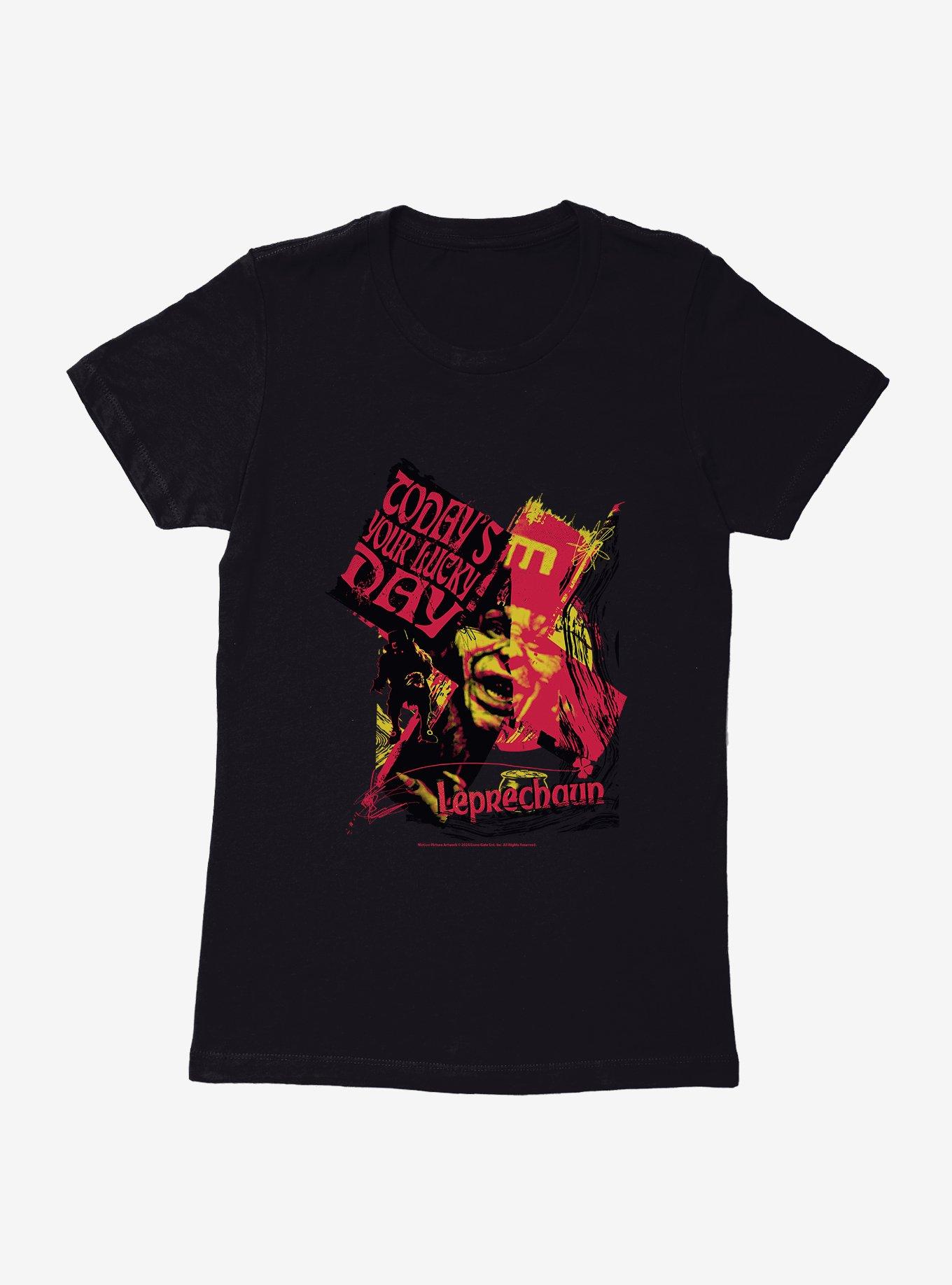 Leprechaun Today's Your Lucky Day Womens T-Shirt, BLACK, hi-res