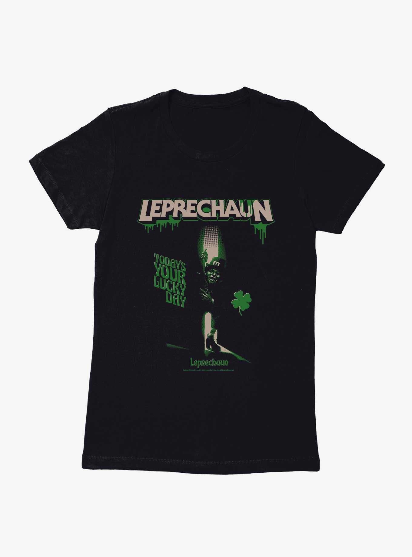 Leprechaun Lucky Day Clover Womens T-Shirt, , hi-res
