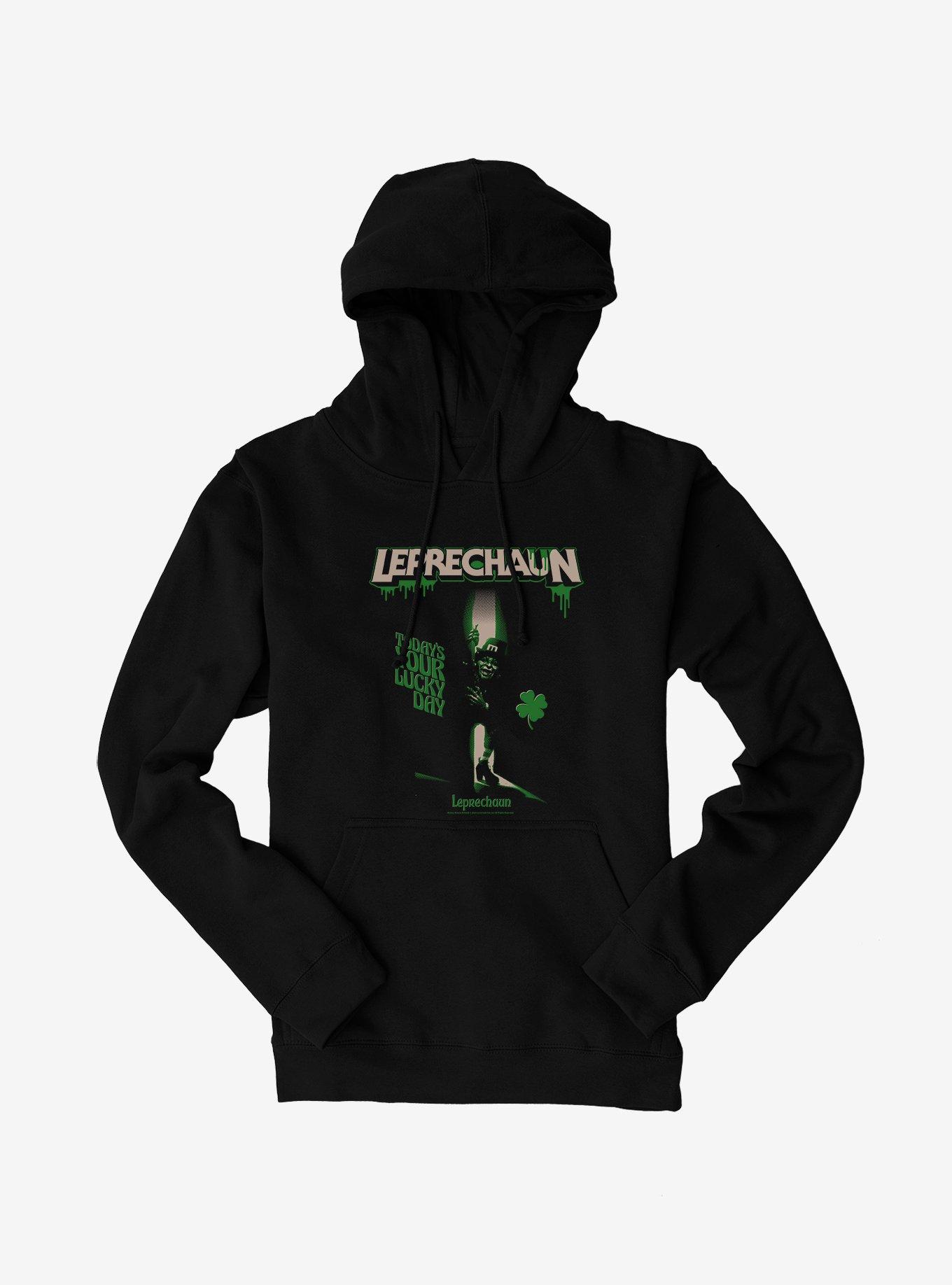 Leprechaun Lucky Day Clover Hoodie, , hi-res