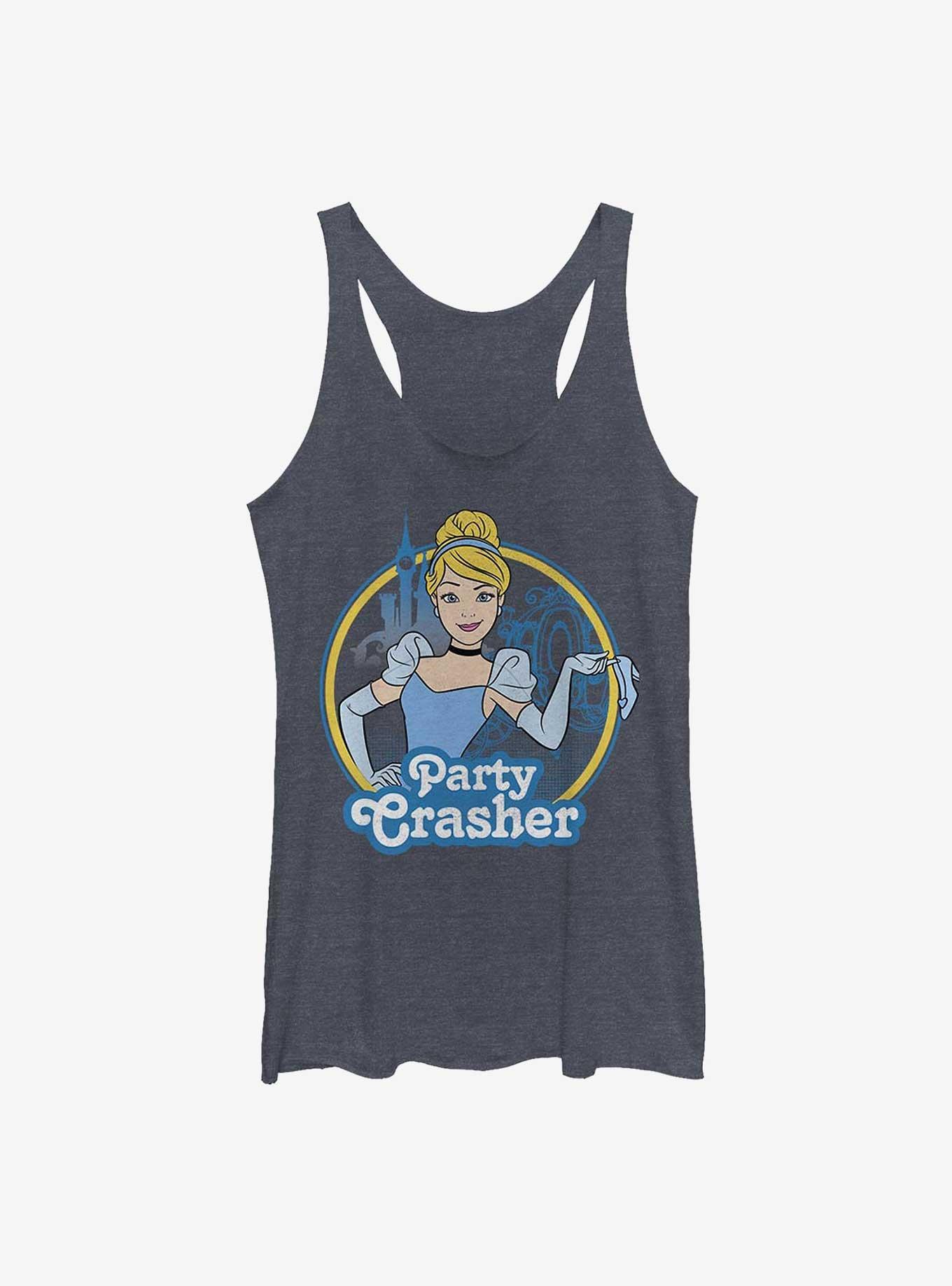 Disney Cinderella Party Crasher Womens Tank Top, NAVY HTR, hi-res