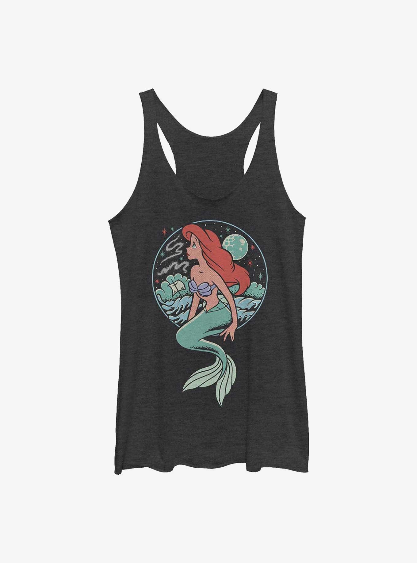 Disney Little Mermaid Moonrise Shipwreck Womens Tank Top