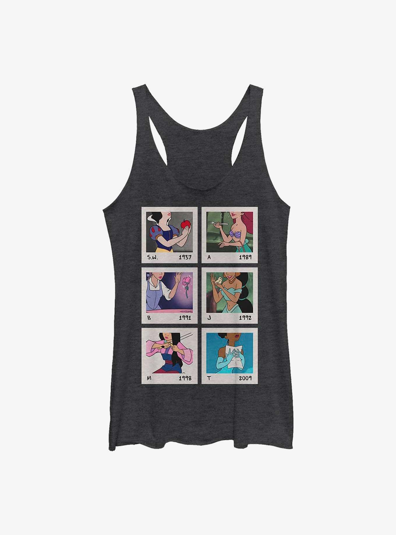 Disney Princess Polaroid Pictures Womens Tank Top