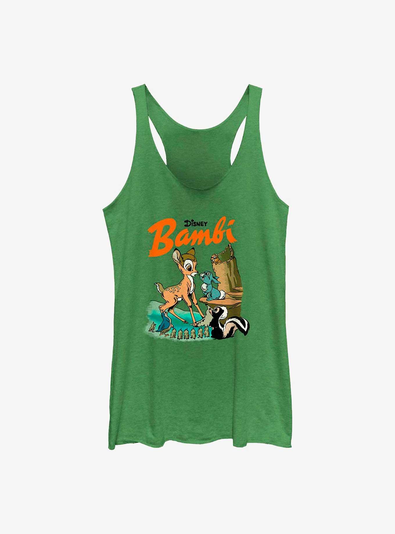 Disney Bambi Vintage Forest Friends Womens Tank Top