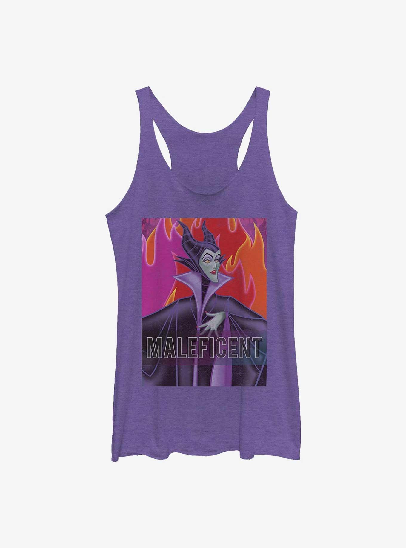Disney Maleficent Flame Mali Womens Tank Top, PUR HTR, hi-res