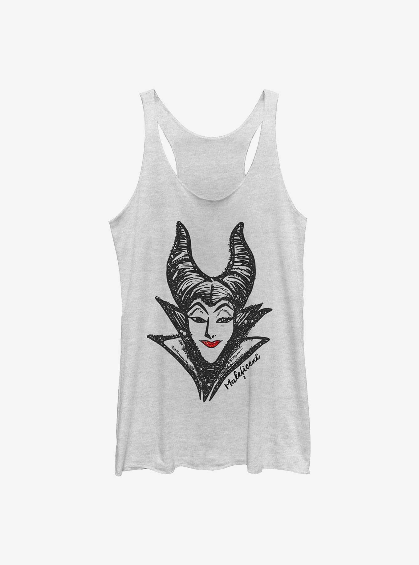Disney Villains Maleficent Sketch Style Womens Tank Top, , hi-res