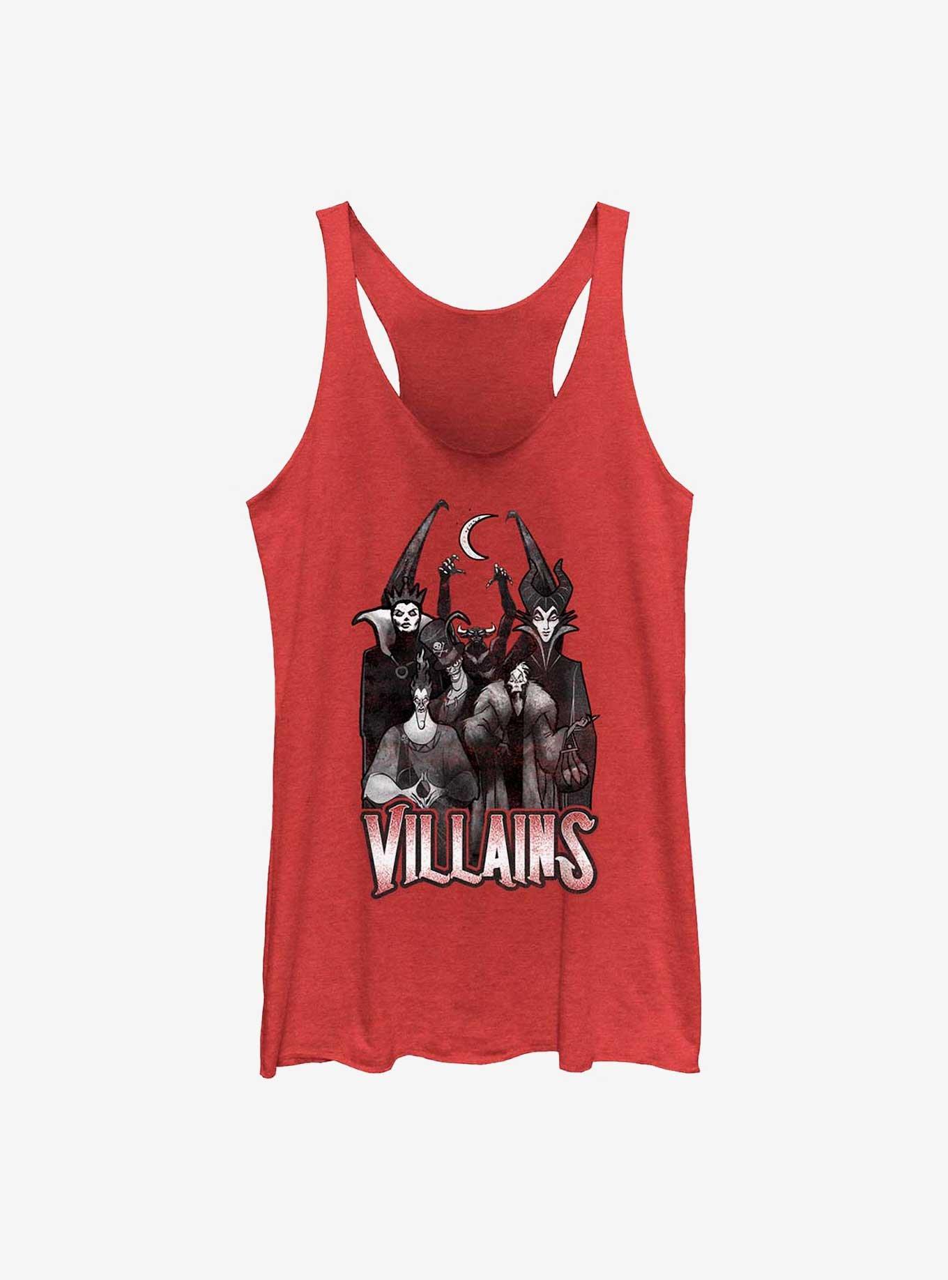 Disney Villains Characters Portrait Stance Womens Tank Top