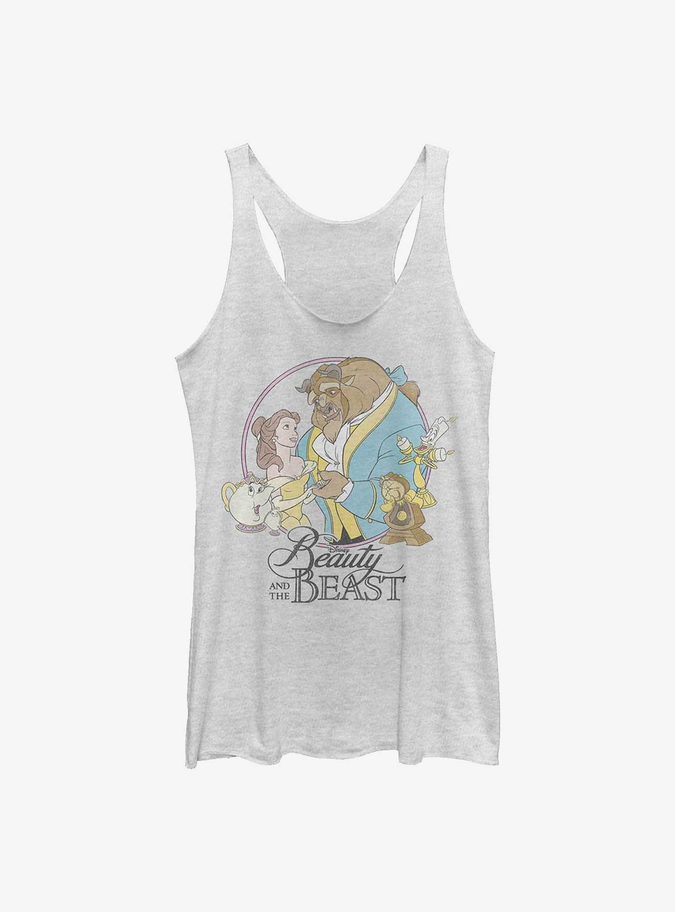 Disney Beauty and the Beast Character Circle Womens Tank Top