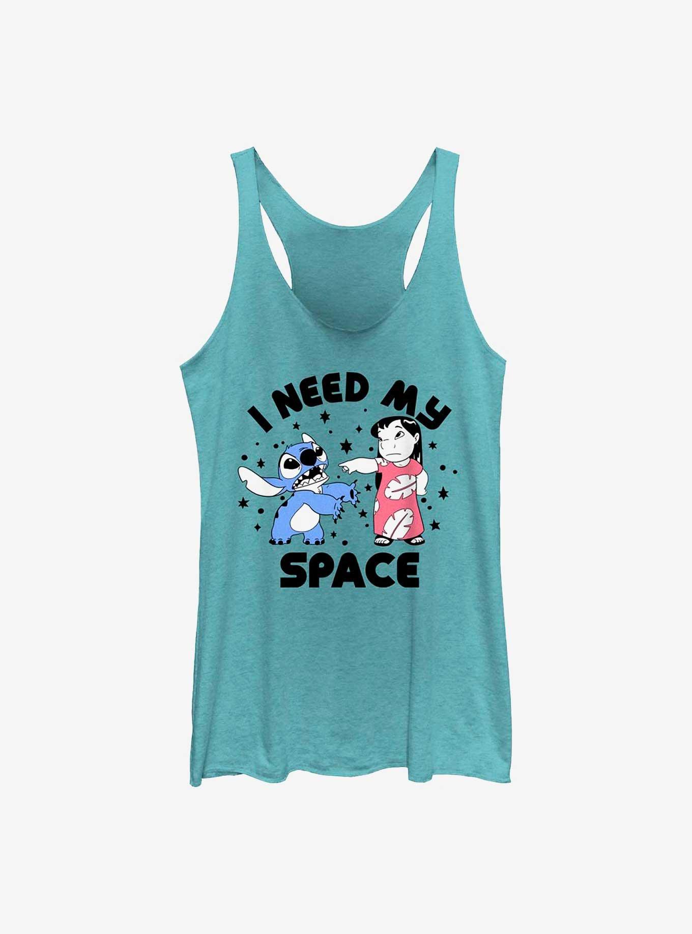 Disney Lilo & Stitch I Need My Space Womens Tank Top, TAHI BLUE, hi-res